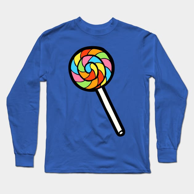 Rainbow Lollipop Long Sleeve T-Shirt by evannave